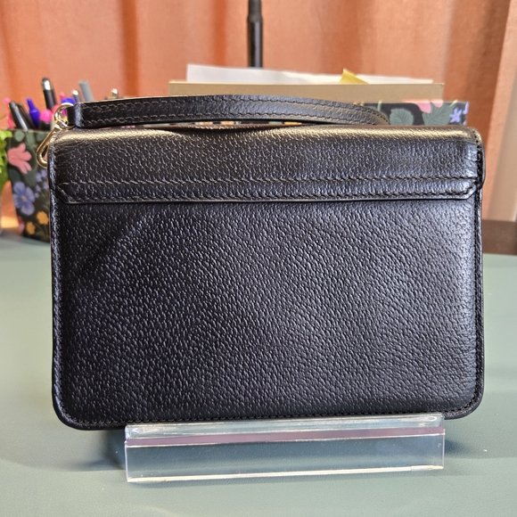 KATE SPADE Convertible Black Grain Leather Mikka Grove Street Crossbody Bag - Picture 3 of 8